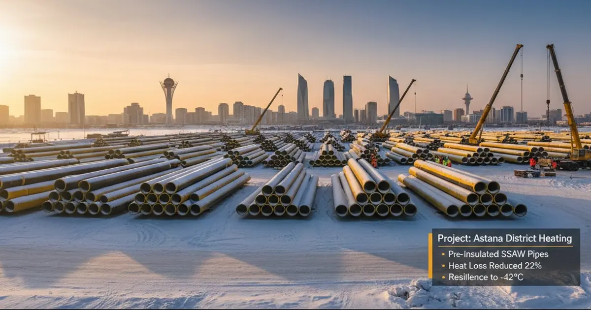 Supplying High-Performance Pre-Insulated Steel Piping Systems for District Heating Networks in Kazakhstan
