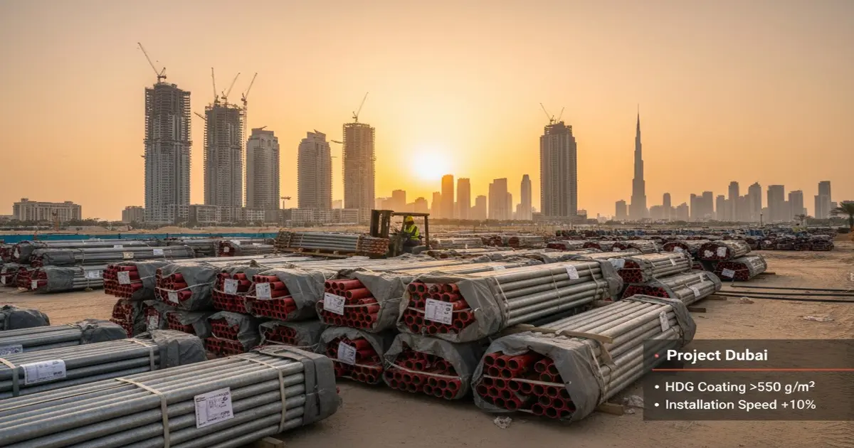 Supplying High-Standard Plumbing and Fire Protection Piping Solutions for a Mega Commercial Complex in Dubai